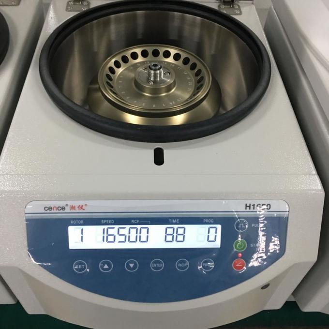 Tabletop Centrifuge H1650 High Speed Centrifuge With Brushless DC Motor
