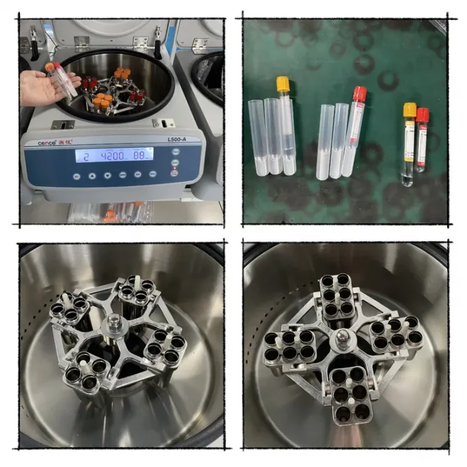 Benchtop Laboratory Horizontal Blood Centrifuge Machine With Swing Out ...