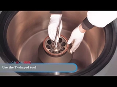 High speed large capacity centrifuge rotor installation video