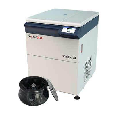 Refrigerated Centrifuge Machine VORTEX 10K High Speed 10000rpm Large Capacity Angle Rotor