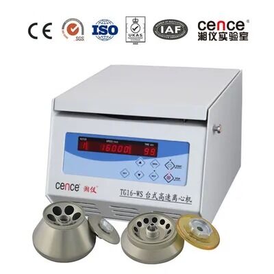 Tabletop High Speed Lab Centrifuge with 16000r/Min Max Speed and 6x50ml Steel Rotor