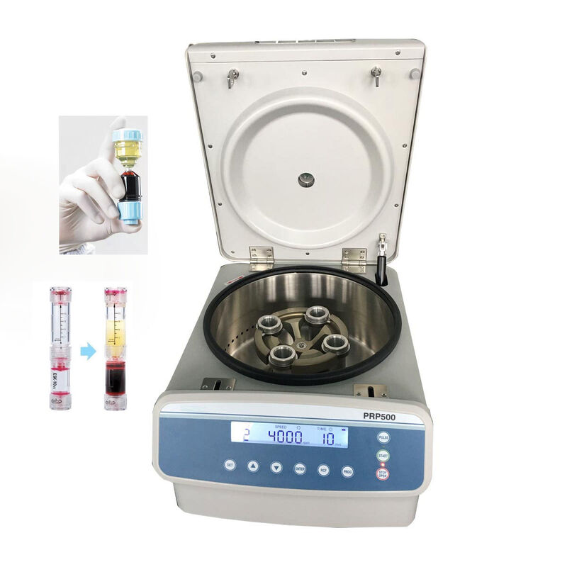PRP Centrifuge with 5000rpm Max Speed, 3555xg Max RCF, and LCD Display for Clinical Medicine