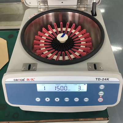 Low Noise and Speed Lab Centrifuge Machine TD-24K for Blood Type Card High Performance