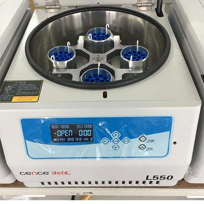 L550 Clinical Medicine Lab Tabletop Centrifuge Machine Low Speed Large Capacity