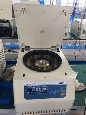 H1850R High Speed 18500rpm Refrigerated Centrifuge Machine for Laboratory Use with CE/TUV/ISO9001:2008 Certification and Noise Level <65dB(A)