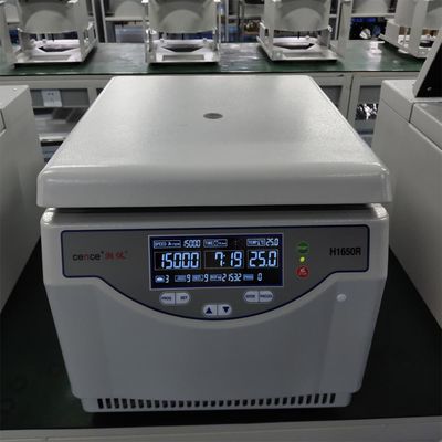H1650R Model Bench High Speed Refrigerated Centrifuge with 16500rpm Max Speed and 21532xg Max RCF